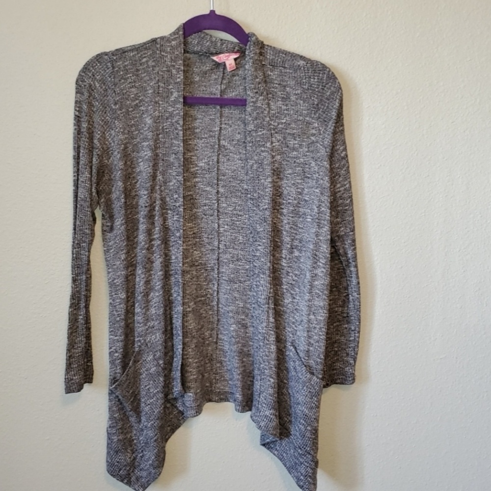 Gray cardigan